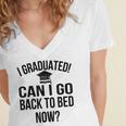 Can I Go Back To Bed Graduation 2021 Women's Jersey Short Sleeve Deep V-Neck Tshirt