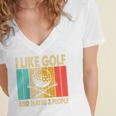 I Like Golf And Maybe 3 People Introvert Raglan Baseball Tee Women's Jersey Short Sleeve Deep V-Neck Tshirt I Like Golf And Maybe 3 People Introvert Raglan Baseball Tee Women's Jersey Short Sleeve Deep V-Neck Tshirt