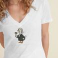 Goose Silly Lawyer Law School Graduation Future Lawyer Women's Jersey Short Sleeve Deep V-Neck Tshirt