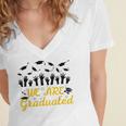 We Are Graduated Graduation Class Of 2025 Family Crew Women's Jersey Short Sleeve Deep V-Neck Tshirt