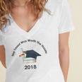 Graduation 2018 The Tassel Was Worth The Hassle Women's Jersey Short Sleeve Deep V-Neck Tshirt