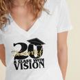 Graduation 2020 A Class With Vision Women's Jersey Short Sleeve Deep V-Neck Tshirt