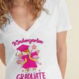 Graduation Kindergarten Last Day Of School Shirt Women's Jersey Short Sleeve Deep V-Neck Tshirt