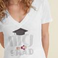 Graduation Masters Criminal Justice Premium Tri-Blend Women's Jersey Short Sleeve Deep V-Neck Tshirt