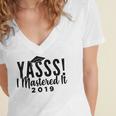 Graduation Masters For Women Women's Jersey Short Sleeve Deep V-Neck Tshirt