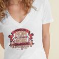 Graduation Proud Mom Of 8th Grade Graduate Women's Jersey Short Sleeve Deep V-Neck Tshirt