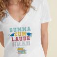 Graduation Summa Cum Laude College Honors Women's Jersey Short Sleeve Deep V-Neck Tshirt