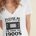 Over The Hill Please Be Patient I'm From The 1900s VHS Premium Tri-Blend Women's Jersey Short Sleeve Deep V-Neck Tshirt Over The Hill Please Be Patient I'm From The 1900s VHS Premium Tri-Blend Women's Jersey Short Sleeve Deep V-Neck Tshirt
