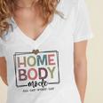 Homebody Stay At Home Introvert Home Body Cute Women Women's Jersey Short Sleeve Deep V-Neck Tshirt Homebody Stay At Home Introvert Home Body Cute Women Women's Jersey Short Sleeve Deep V-Neck Tshirt
