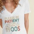 Humor Retro Please Be Patient With Me I'm From The 1900s Premium Women's Jersey Short Sleeve Deep V-Neck Tshirt