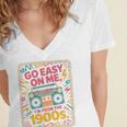 I'm From The 1900s 80s Millennial Boom Box Radio Premium Women's Jersey Short Sleeve Deep V-Neck Tshirt