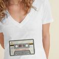 I'm From The 1900s Be Patient Retro Cassette Tape Premium Women's Jersey Short Sleeve Deep V-Neck Tshirt