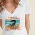 I'm From The 1900s Vintage Retirement Premium Women's Jersey Short Sleeve Deep V-Neck Tshirt