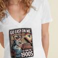 I'm From The 1900s Vinyl Record Lover For Women Raglan Baseball Tee Women's Jersey Short Sleeve Deep V-Neck Tshirt