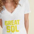 I'm A Great SQL Introvert Saying Inbound Marketing Premium Tri-Blend Women's Jersey Short Sleeve Deep V-Neck Tshirt