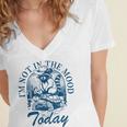 I’m Not In The Mood Today Anti-Social Moody Introvert Humor Women's Jersey Short Sleeve Deep V-Neck Tshirt I’m Not In The Mood Today Anti-Social Moody Introvert Humor Women's Jersey Short Sleeve Deep V-Neck Tshirt