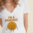 I’m a Pancake Meme For Nostalgia And Sci-Fi Fan Women's Jersey Short Sleeve Deep V-Neck Tshirt