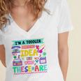 I'm A Toddler I Have No Ideas Retro Vintage 90s Nostalgia Premium Tri-Blend Women's Jersey Short Sleeve Deep V-Neck Tshirt I'm A Toddler I Have No Ideas Retro Vintage 90s Nostalgia Premium Tri-Blend Women's Jersey Short Sleeve Deep V-Neck Tshirt
