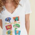 Introvert Anti People Antisocial Social Media Meme Lovers Women's Jersey Short Sleeve Deep V-Neck Tshirt