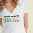 Introvert Low Battery My Connection Compass Women's Jersey Short Sleeve Deep V-Neck Tshirt Introvert Low Battery My Connection Compass Women's Jersey Short Sleeve Deep V-Neck Tshirt