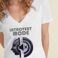 Introvert Mode Finding Inner Peace In Silence Women's Jersey Short Sleeve Deep V-Neck Tshirt Introvert Mode Finding Inner Peace In Silence Women's Jersey Short Sleeve Deep V-Neck Tshirt
