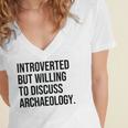 Introverted Archaeologist Archaeology Introvert Women's Jersey Short Sleeve Deep V-Neck Tshirt Introverted Archaeologist Archaeology Introvert Women's Jersey Short Sleeve Deep V-Neck Tshirt