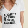 Introverted Basketball Player Basketball Introvert Women's Jersey Short Sleeve Deep V-Neck Tshirt Introverted Basketball Player Basketball Introvert Women's Jersey Short Sleeve Deep V-Neck Tshirt
