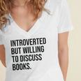 Introverted Bookworm Books Introvert Women's Jersey Short Sleeve Deep V-Neck Tshirt Introverted Bookworm Books Introvert Women's Jersey Short Sleeve Deep V-Neck Tshirt