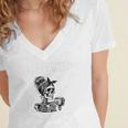 Introverted But Willing To Discuss Snacks Coffee Premium Women's Jersey Short Sleeve Deep V-Neck Tshirt