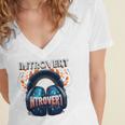 Introvert's Best Friend Noise-Canceling Headphones Women's Jersey Short Sleeve Deep V-Neck Tshirt Introvert's Best Friend Noise-Canceling Headphones Women's Jersey Short Sleeve Deep V-Neck Tshirt
