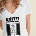 Irony Sarcasm Introvert Dry Humor Cartoon Comic Geek Nerd Women's Jersey Short Sleeve Deep V-Neck Tshirt Irony Sarcasm Introvert Dry Humor Cartoon Comic Geek Nerd Women's Jersey Short Sleeve Deep V-Neck Tshirt