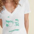 It's Way Too Peopley Outside Introvert Sarcastic Humor Women's Jersey Short Sleeve Deep V-Neck Tshirt It's Way Too Peopley Outside Introvert Sarcastic Humor Women's Jersey Short Sleeve Deep V-Neck Tshirt