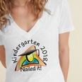 Kids Kindergarten 2018 Nailed It Graduation Women's Jersey Short Sleeve Deep V-Neck Tshirt