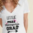 Kids Kindergarten Graduation Shirt Girls Daughter Granddaughter Women's Jersey Short Sleeve Deep V-Neck Tshirt