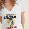 Kids Kindergarten Nailed It Shirt 2019 Shark Graduation Tee Women's Jersey Short Sleeve Deep V-Neck Tshirt