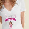 Kids Princess Girl Preschool Graduate 2018 Graduation Pre-K Women's Jersey Short Sleeve Deep V-Neck Tshirt