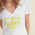 Lacrosse Senior Night Lacrosse Senior 2026 Graduation 20 Women's Jersey Short Sleeve Deep V-Neck Tshirt