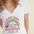 Last Day Of School Autograph 5th Grade Graduation Boys Girls Women's Jersey Short Sleeve Deep V-Neck Tshirt