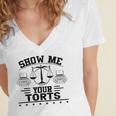 Law School Graduation Bar Exam Women's Jersey Short Sleeve Deep V-Neck Tshirt