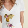 And Into The Library She Goes Book Lover Reading Bookworm Women's Jersey Short Sleeve Deep V-Neck Tshirt