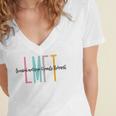 Licensed Marriage And Family Therapist LMFT Graduation Women's Jersey Short Sleeve Deep V-Neck Tshirt