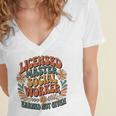 Licensed Social Worker Masters MSW LMSW Graduation 2026 Premium Tri-Blend Women's Jersey Short Sleeve Deep V-Neck Tshirt