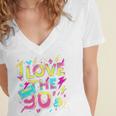 I Love The 90'S 90s Retro Nostalgia Premium Tri-Blend Women's Jersey Short Sleeve Deep V-Neck Tshirt