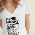 My Mommy Did It And She Did It Graduation Tee For Daughter Women's Jersey Short Sleeve Deep V-Neck Tshirt