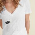 Moving Up To Middle School Elementary School Graduation Women's Jersey Short Sleeve Deep V-Neck Tshirt