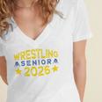 Night Wrestling Senior 2026 Graduation Women's Jersey Short Sleeve Deep V-Neck Tshirt