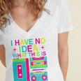 I Have No Idea What This Is Retro 70's 80's 90's Nostalgia Premium Tri-Blend Women's Jersey Short Sleeve Deep V-Neck Tshirt