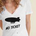 No Ticket Jones 80's Nostalgia Women's Jersey Short Sleeve Deep V-Neck Tshirt