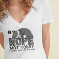 Nope Not Today Tomorrow's Not Looking Good Either Introverts Women's Jersey Short Sleeve Deep V-Neck Tshirt Nope Not Today Tomorrow's Not Looking Good Either Introverts Women's Jersey Short Sleeve Deep V-Neck Tshirt