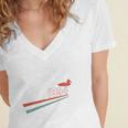 Nostalgia 90s Duck Goose Premium Tri-Blend Women's Jersey Short Sleeve Deep V-Neck Tshirt